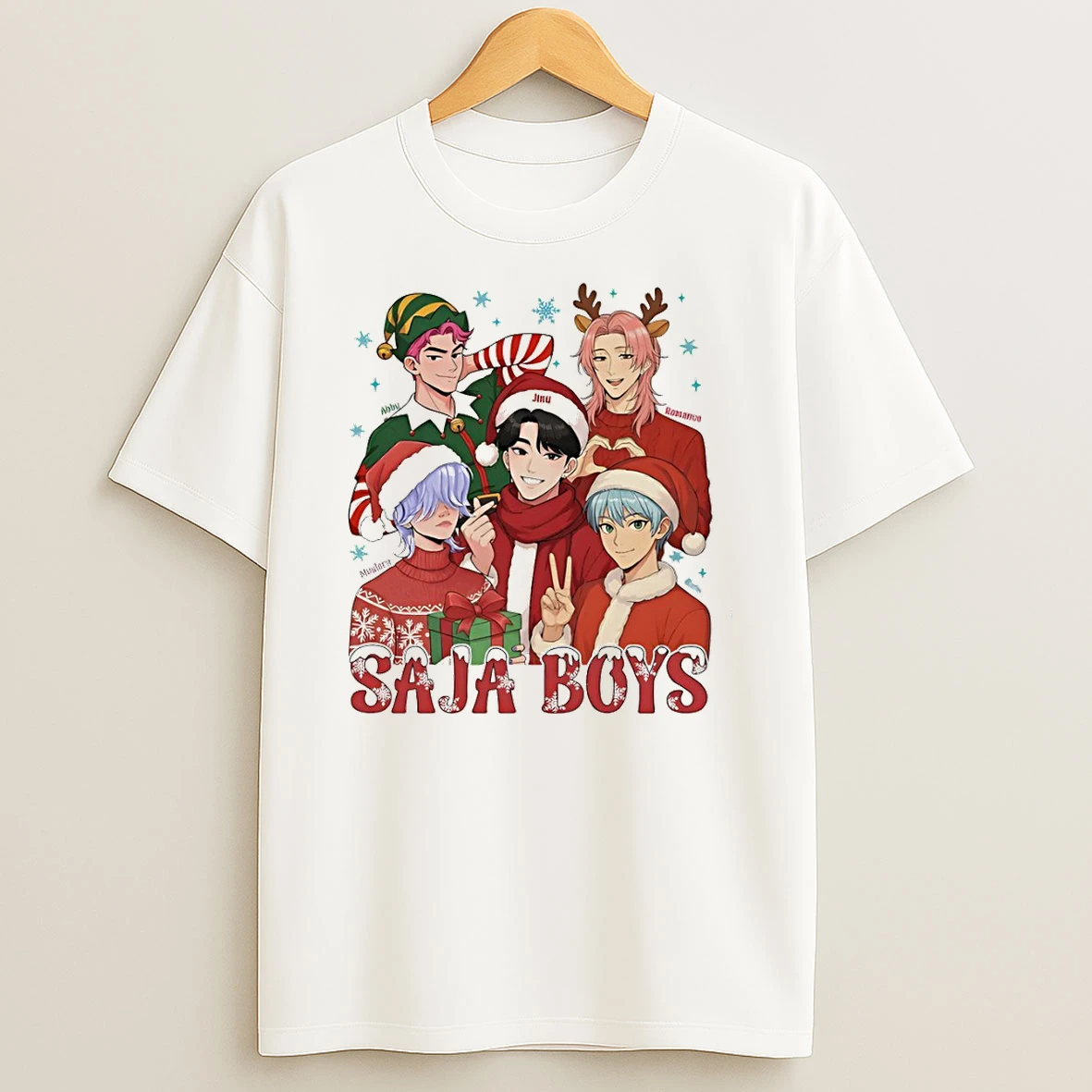 Saja Boys Kpop Demon Hunters Christmas 2025 Tshirt Hoodie