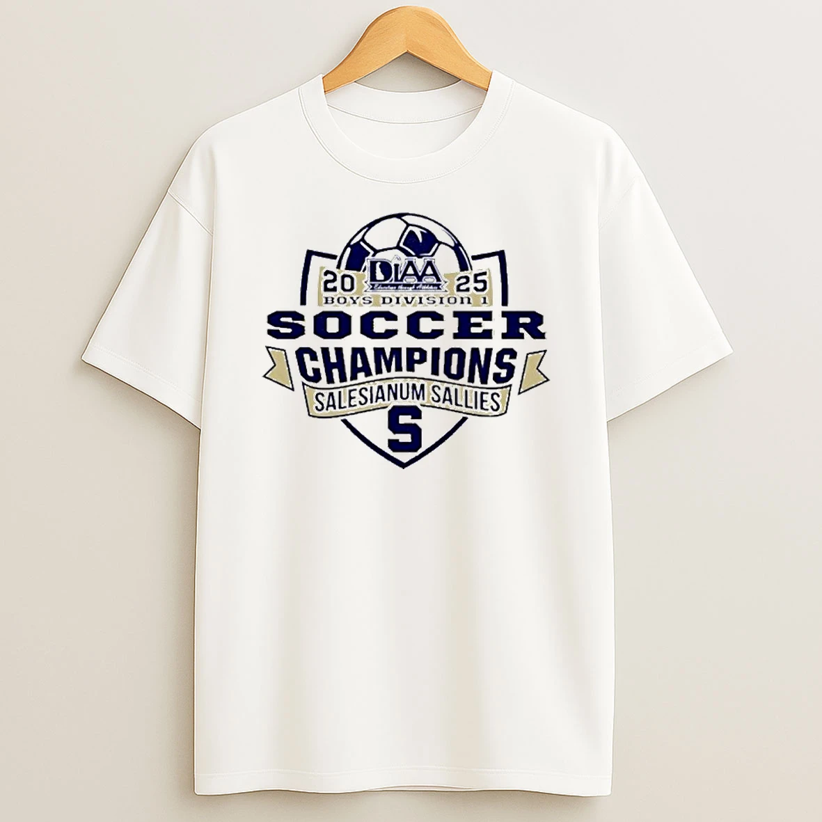 Salesianum Sallies 2025 Diaa Boys Division 1 Soccer Champions Tshirt Hoodie