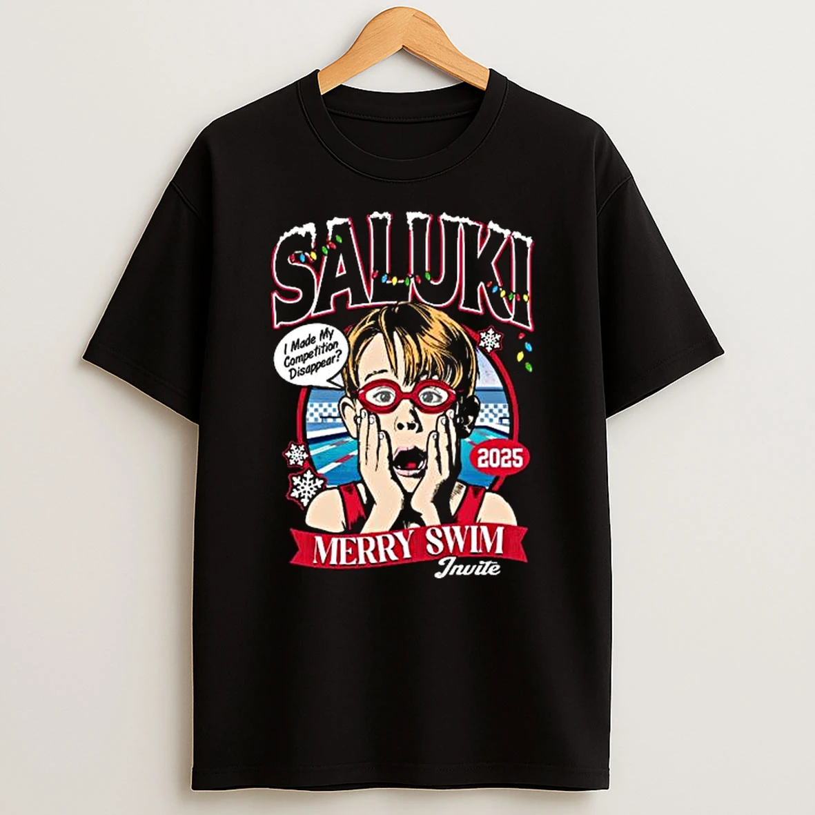 Saluki Merry Swim Invite 2025 Tshirt Hoodie