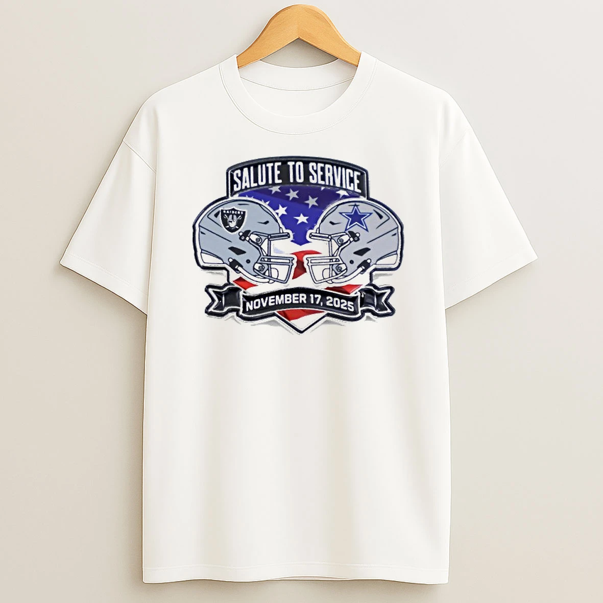 Salute To Service Cowboys Vs Raiders Nov 17 2025 Tshirt Hoodie