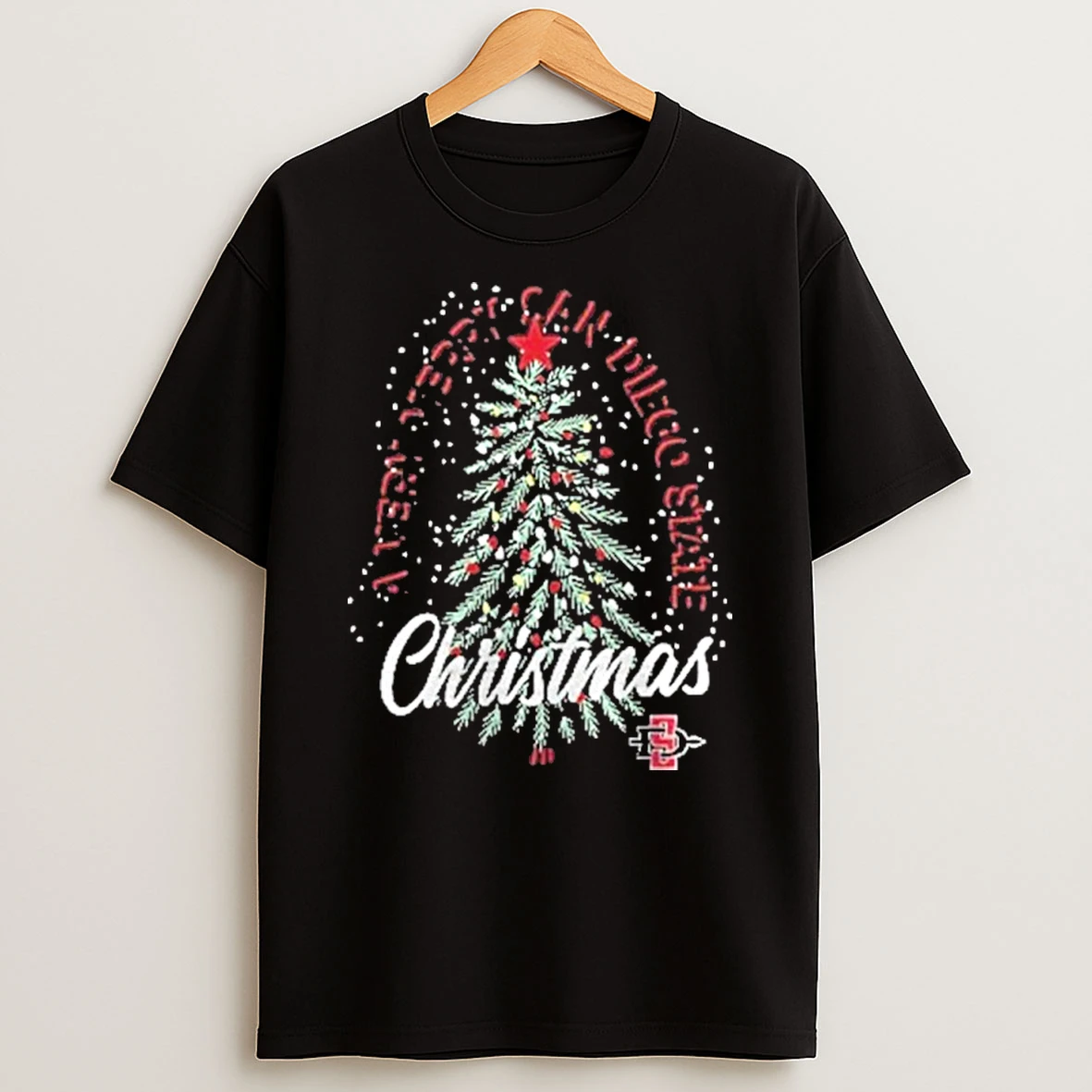 San Diego State Aztecs Christmas Tree Holiday Tshirt Hoodie