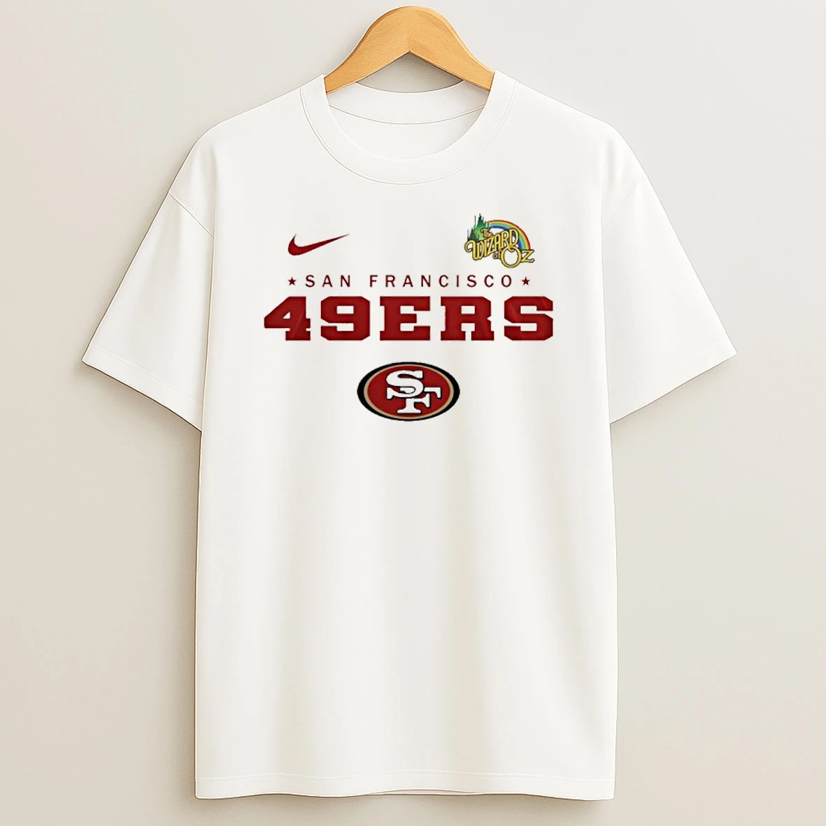 San Francisco 49ers Logo Tshirt Hoodie