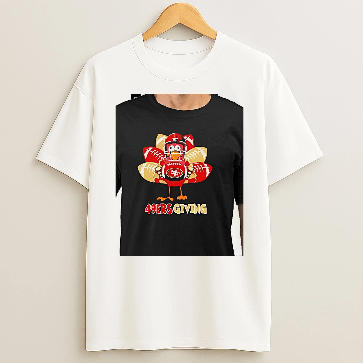 San Francisco 49ers Thanksgiving Turkey Tshirt Hoodie