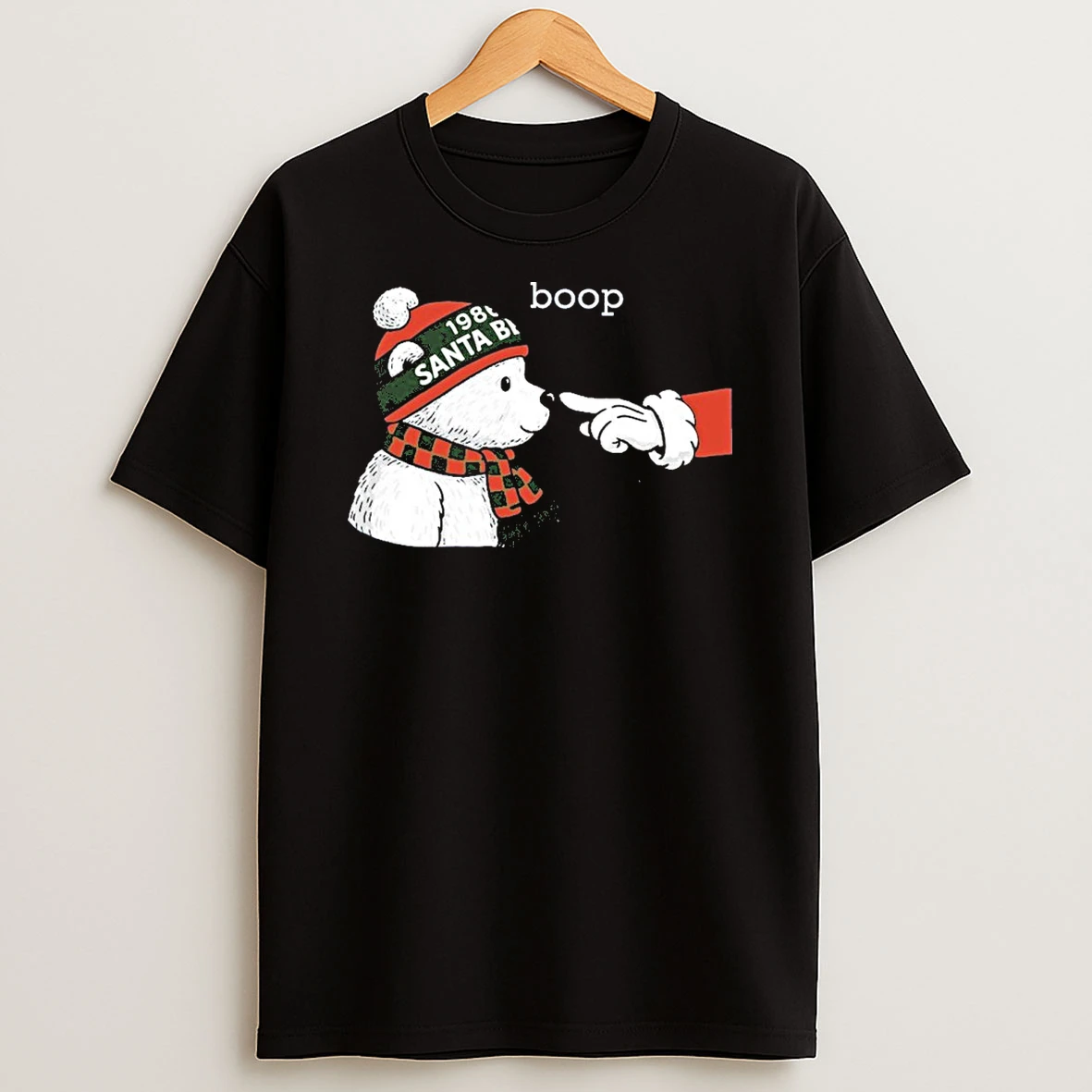 Santa Bear Boop Minnesota Christmas Tshirt Hoodie
