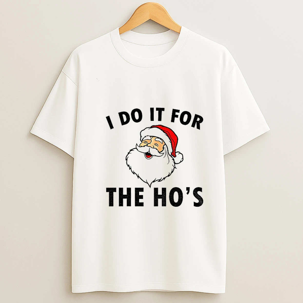 Santa Claus I Do It For The Hos Merry Christmas Tshirt Hoodie