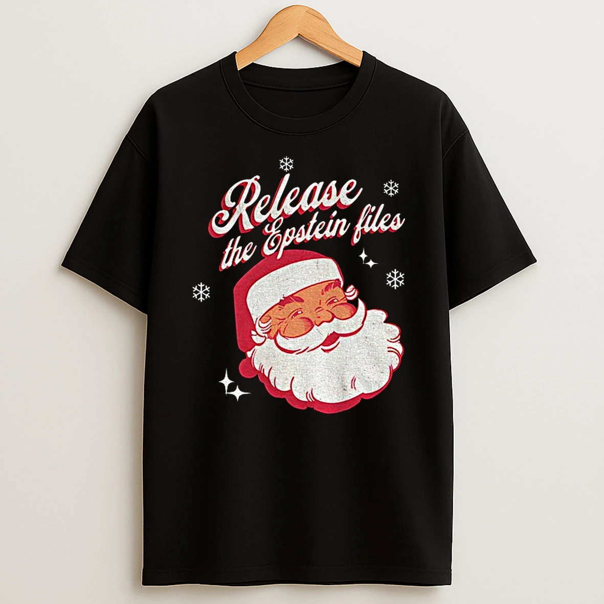Santa Claus Release The Epstein Files Merry Christmas Tshirt Hoodie