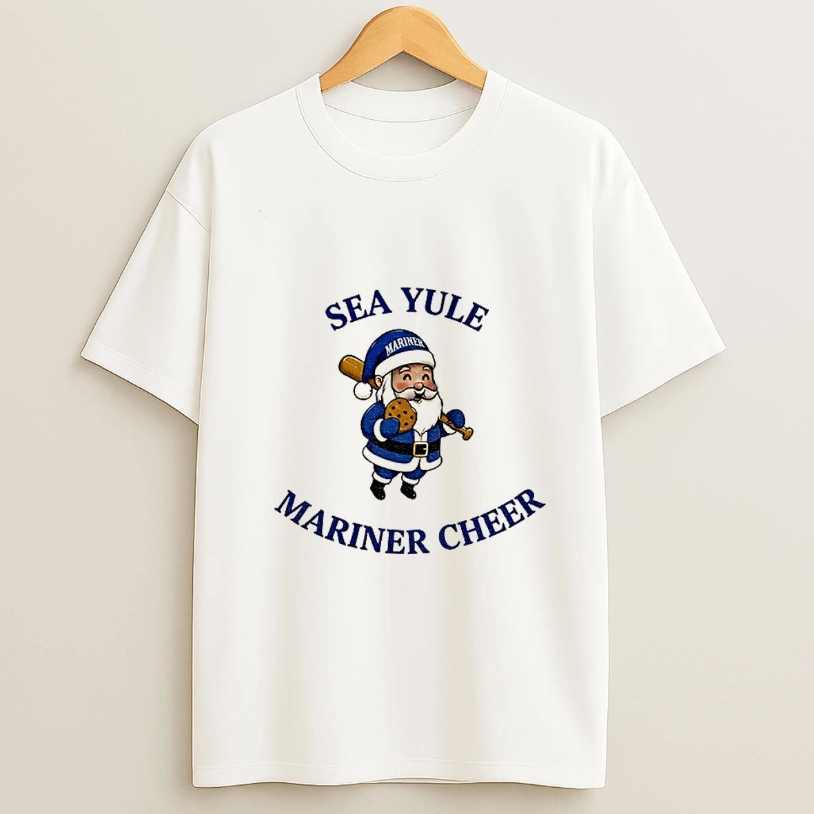 Santa Claus Seattle Mariners Sea Yule Mariner Cheer Baseball Christmas Mlb Tshirt Hoodie