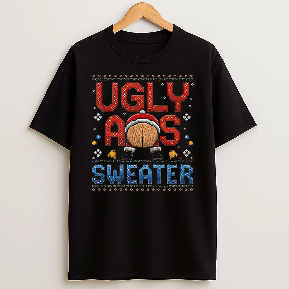 Santa Claus Ugly Ass Merry Christmas Tshirt Hoodie
