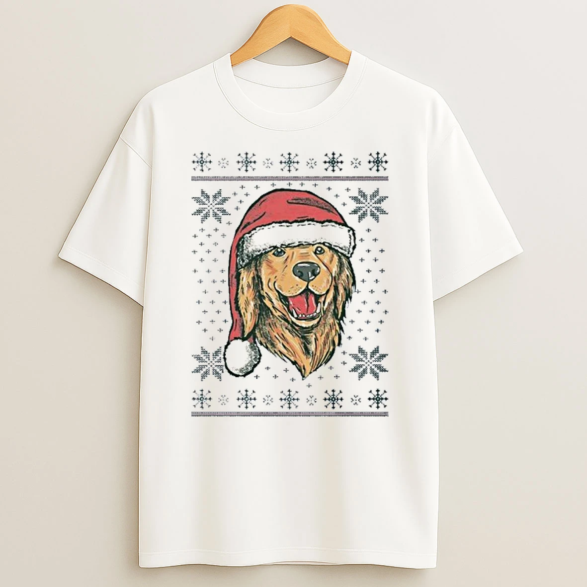Santa Dog Ugly Christmas Tshirt Hoodie