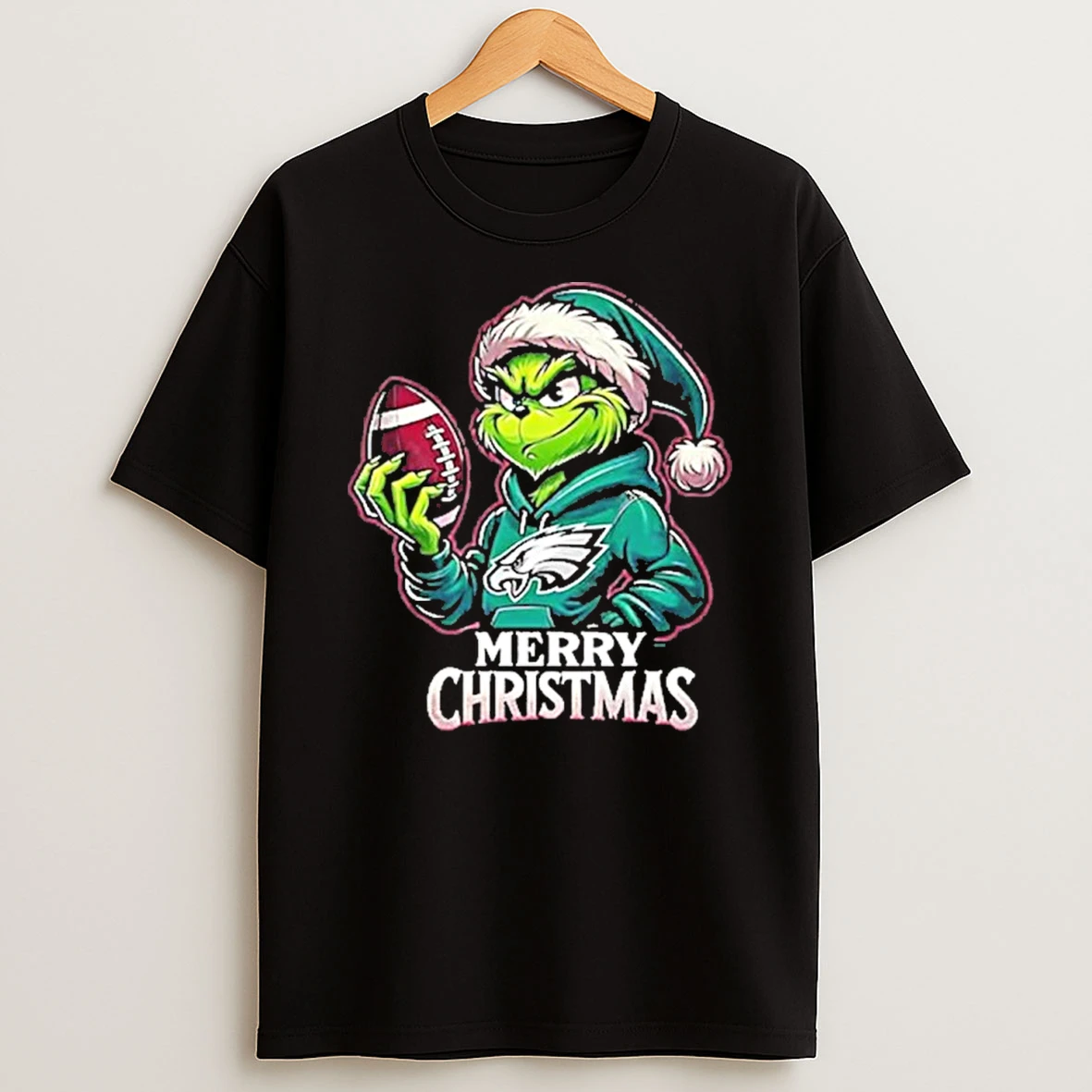 Santa Grinch Merry Christmas Ball Philadelphia Tshirt Hoodie