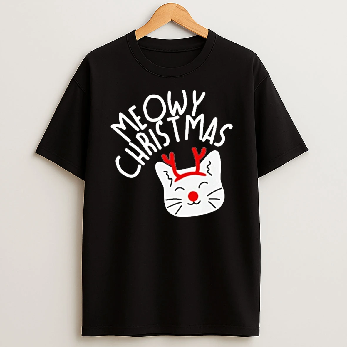 Santa Meowy Christmas Tshirt Hoodie