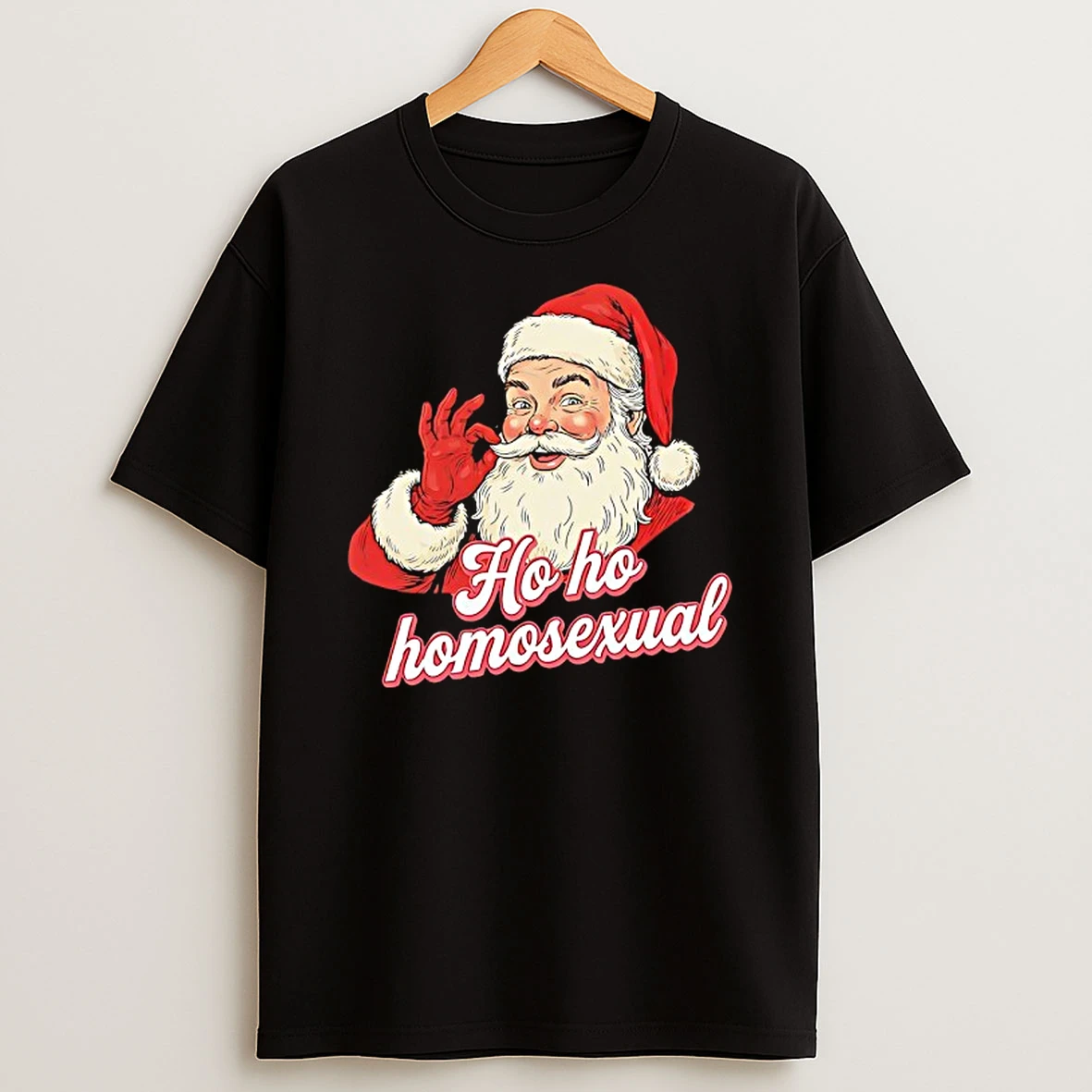 Santa Ho Ho Homosexual Tshirt Hoodie