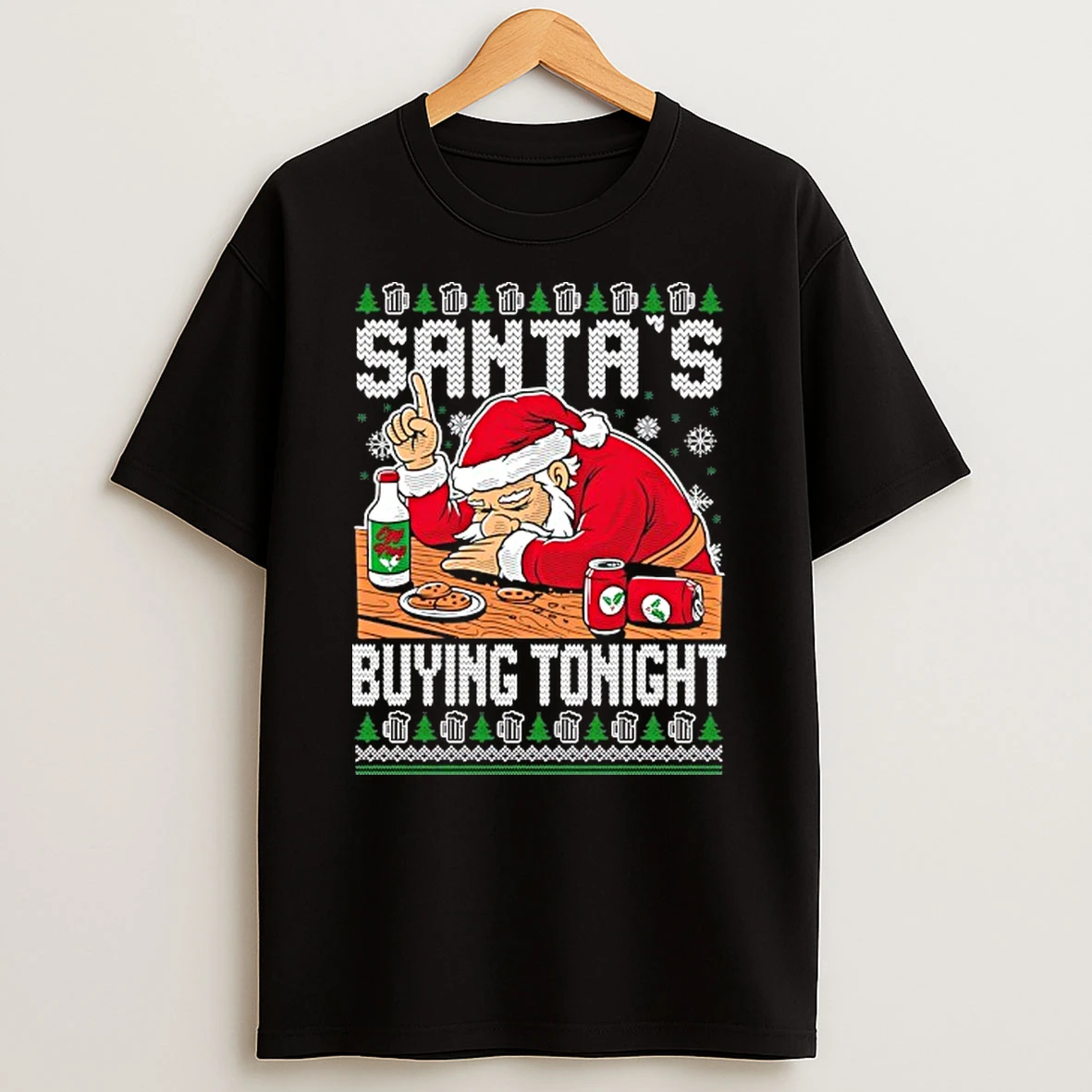 Santas Buying Tonight Ugly Christmas Tshirt Hoodie