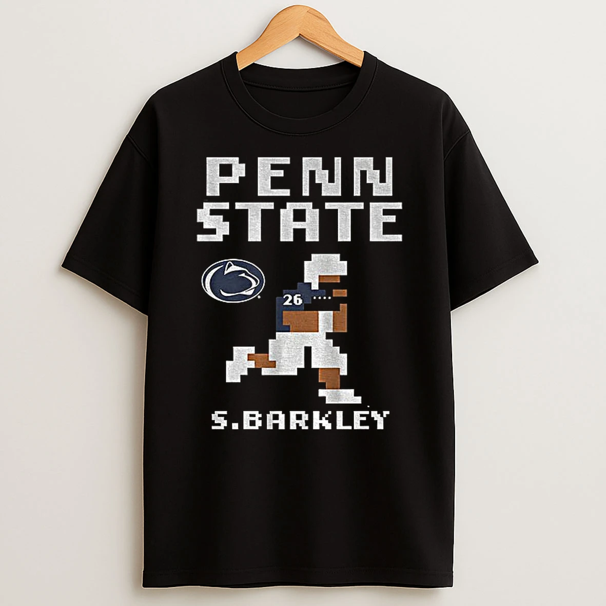 Saquon Barkley 26 Retro Baller Penn State Nittany Lions Football 8bit Tshirt Hoodie