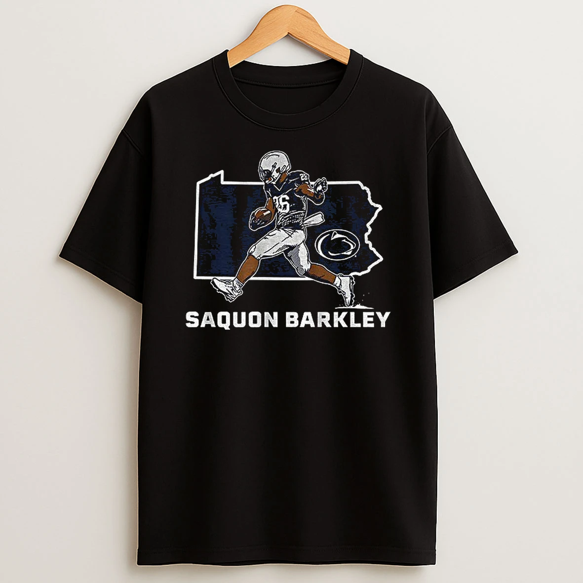 Saquon Barkley State Star Penn State Nittany Lions Football Tshirt Hoodie