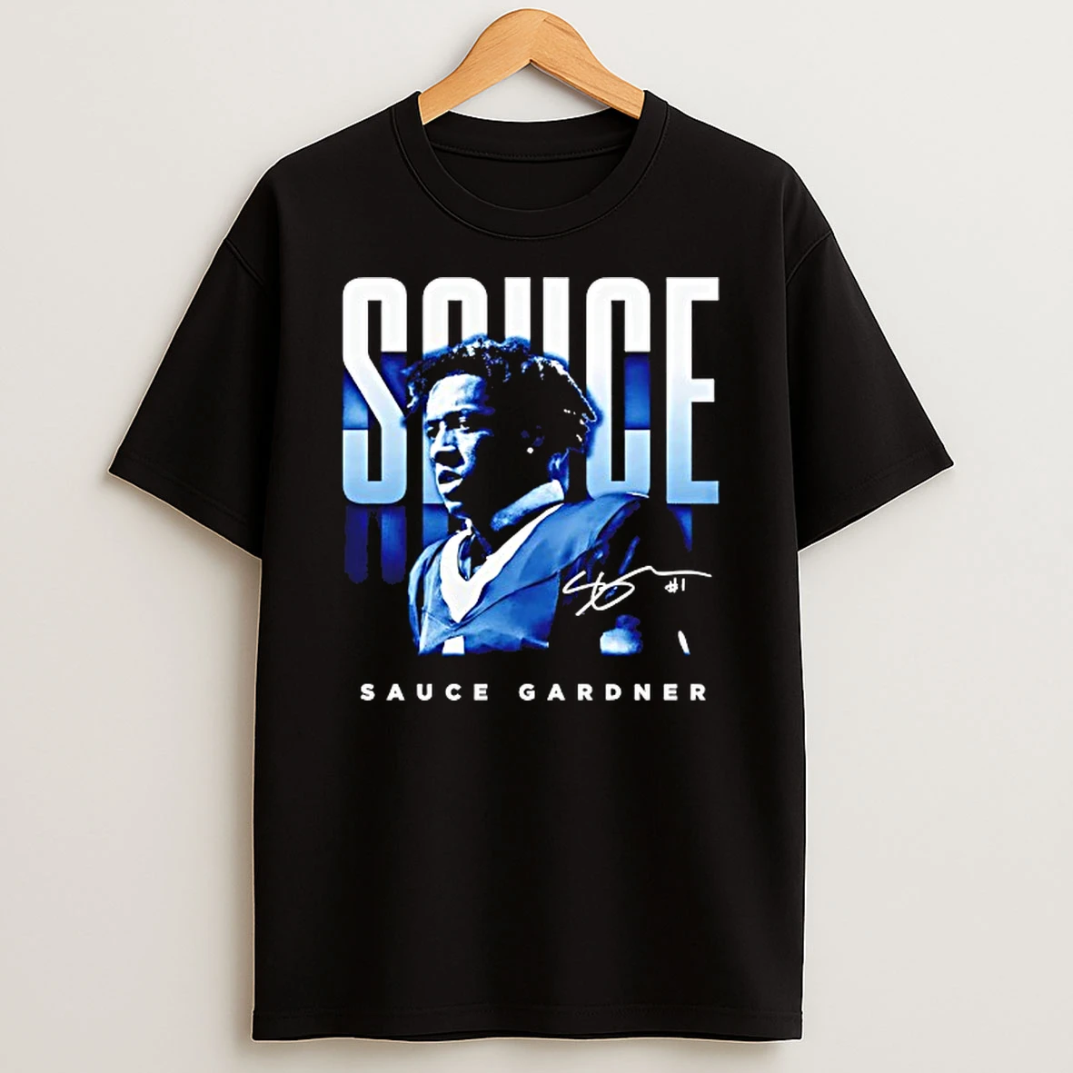 Sauce Gardner Indianapolis Colts Bitmap Signature Tshirt Hoodie