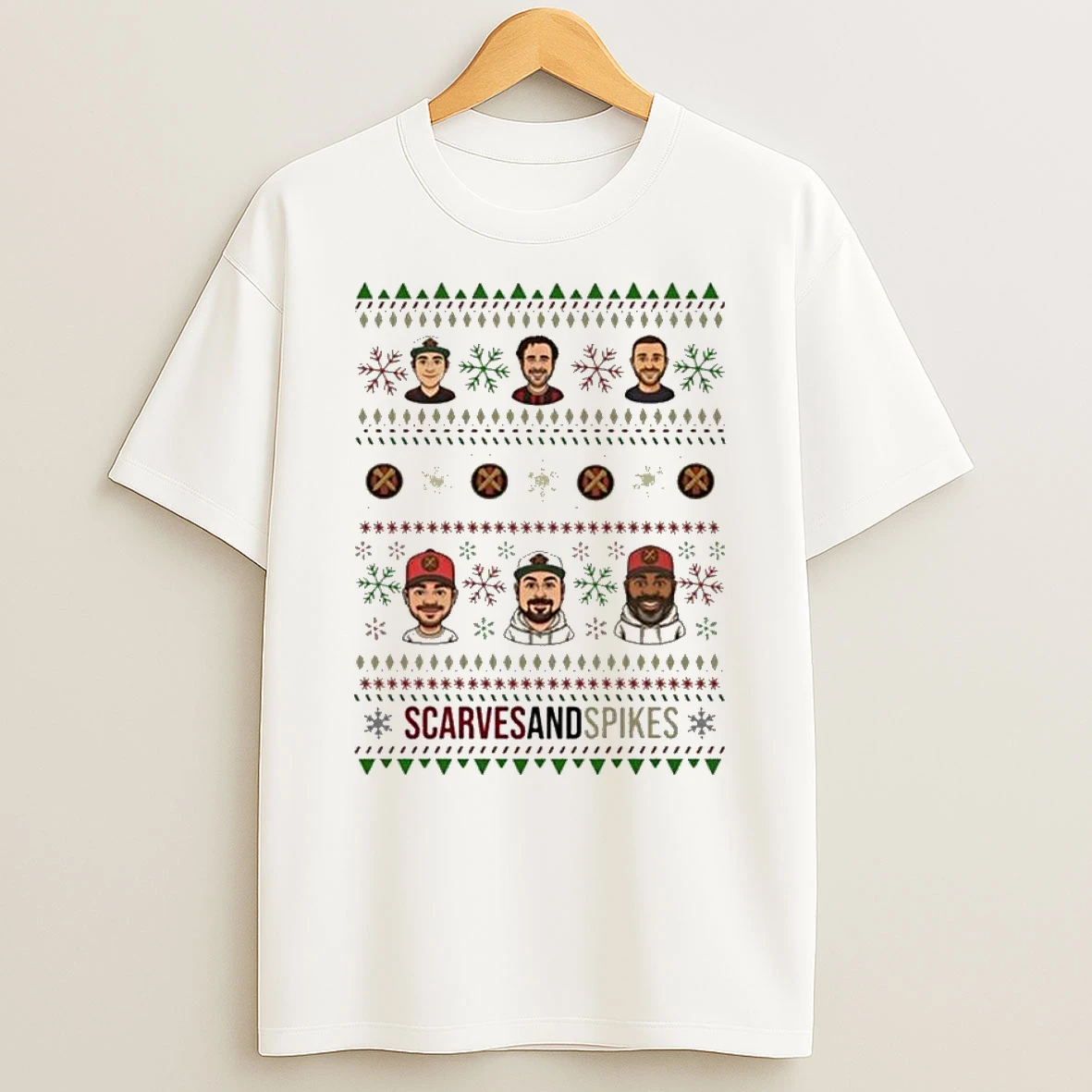 Scarves And Spikes Christmas Tshirt Hoodie