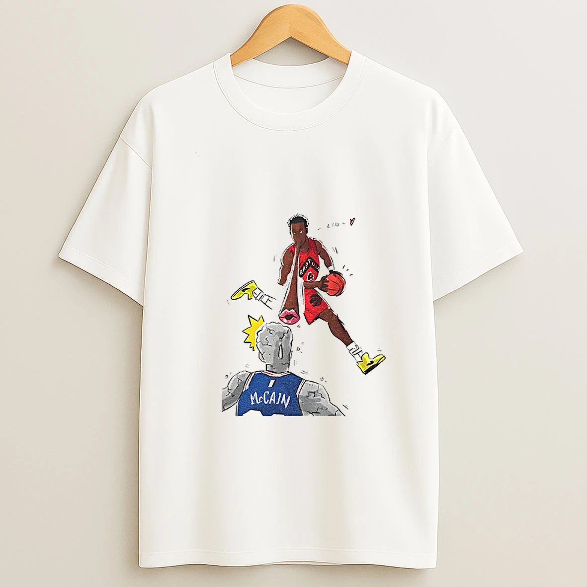 Scottie Barnes Blew A Kiss At Jared Mccain Basketball Tshirt Hoodie
