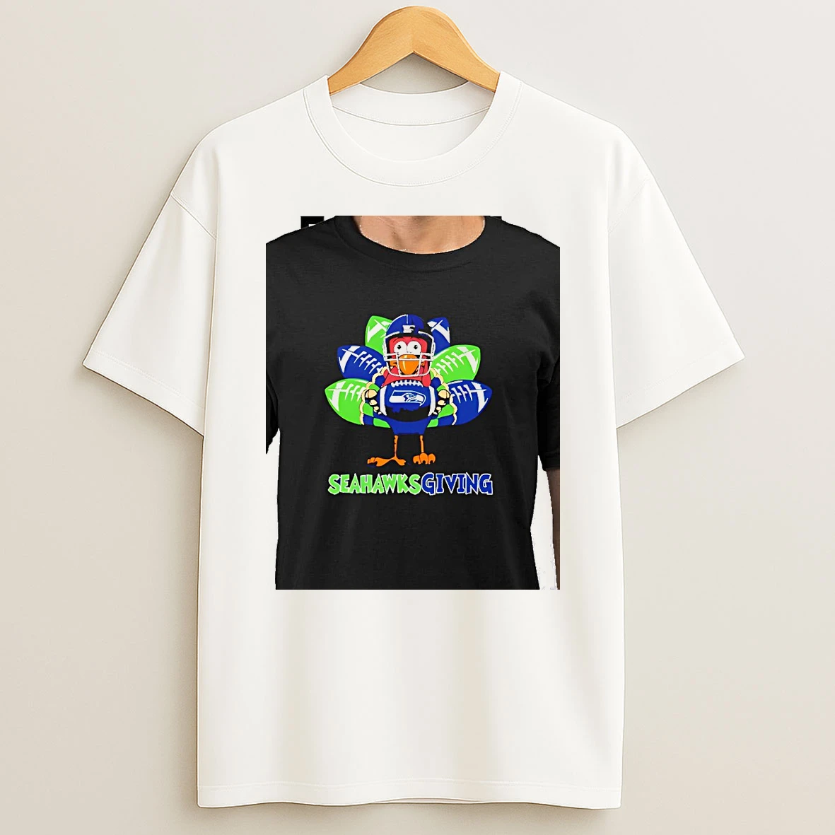 Seattle Seahawks Thanksgiving Turkey Tshirt Hoodie