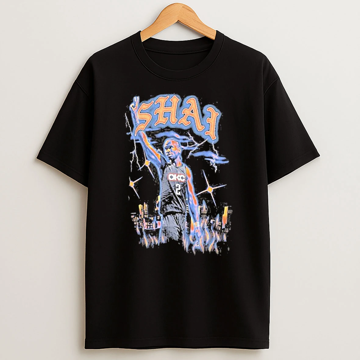 Shai Gilgeous Alexander Oklahoma City Thunder 2025 26 City Edition Player Tshirt Hoodie