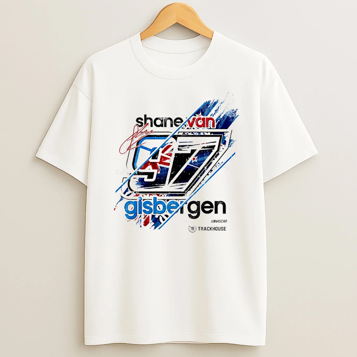 Shane Van Gisbergen 2026 Driver Flag Trackhouse Racing Team Circle Tshirt Hoodie