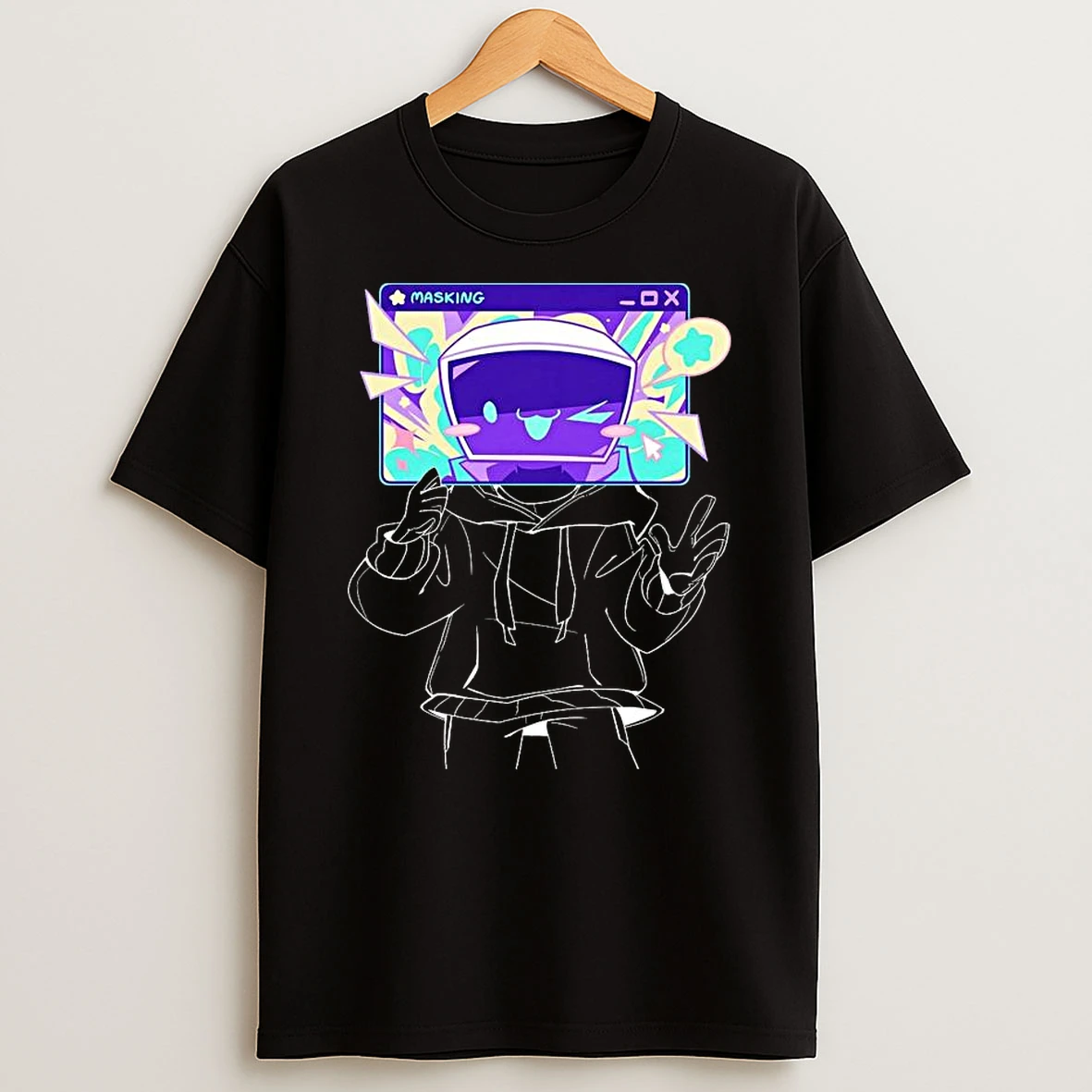 Shark Robot Masking Tshirt Hoodie