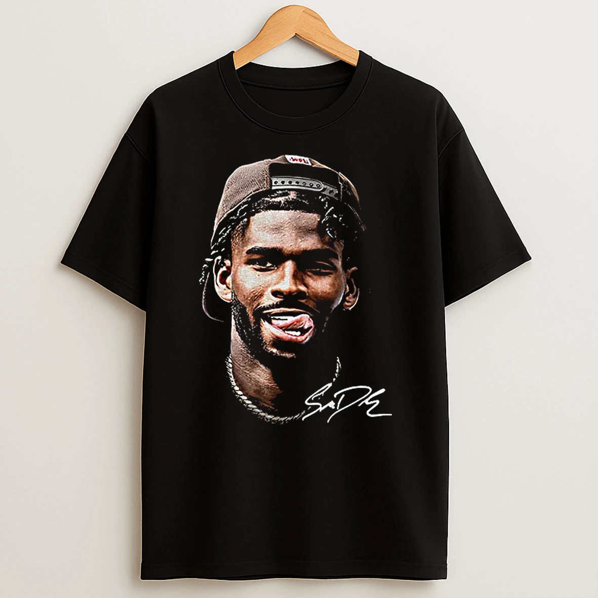 Shedeur Sanders Big Face Cleveland Browns Nfl Football Signature Tshirt Hoodie