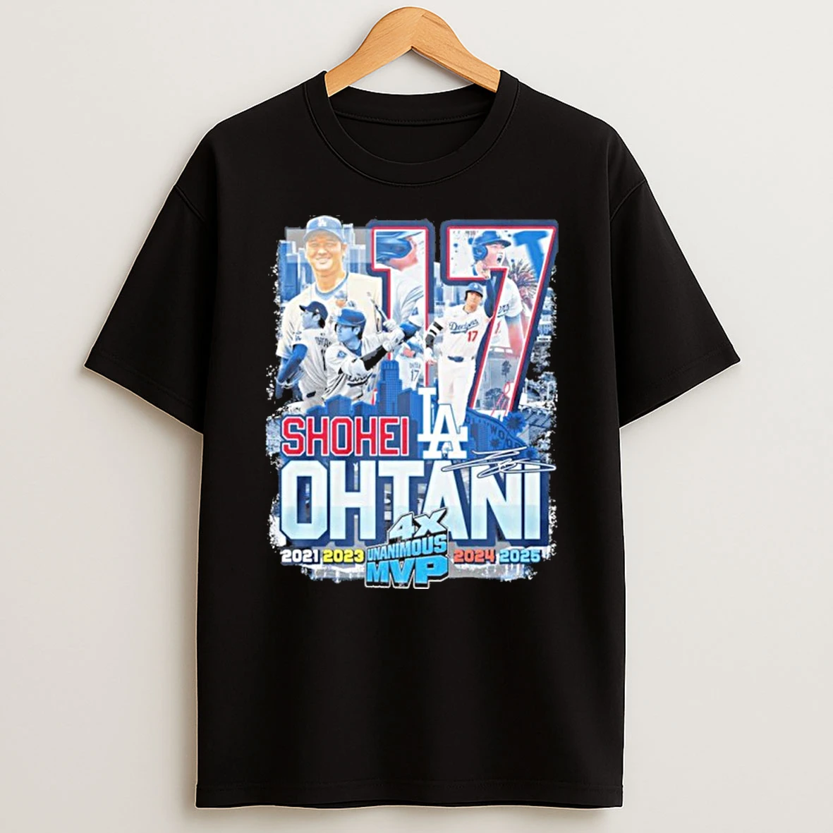 Shohei Ohtani 4x Mvp Signature Tshirt Hoodie