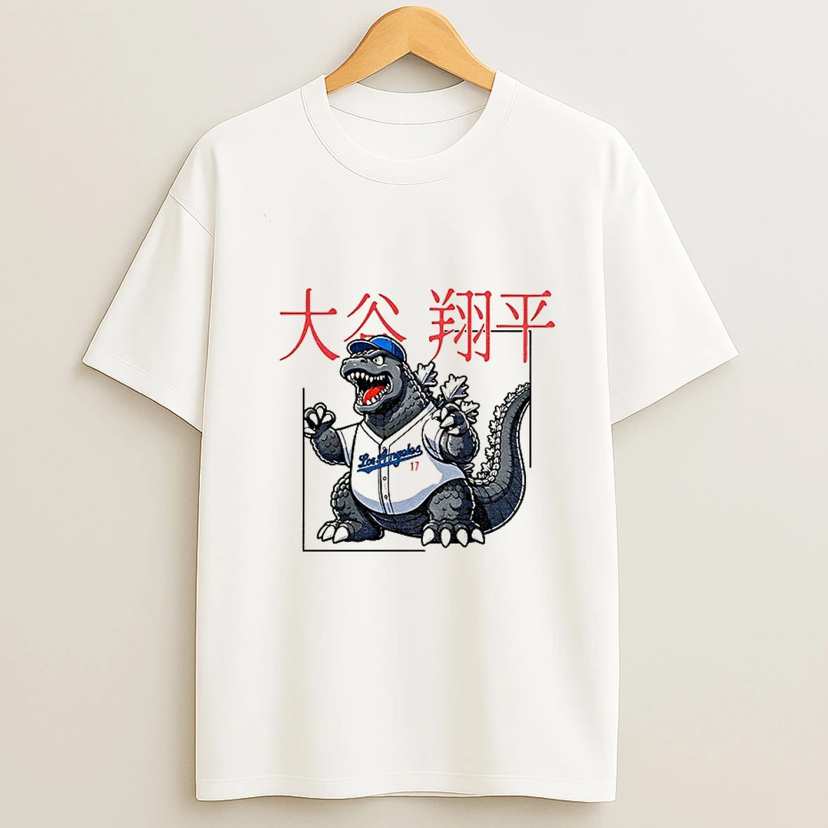 Shohei Ohtani Godzilla 17 Los Angeles Dodgers Tshirt Hoodie