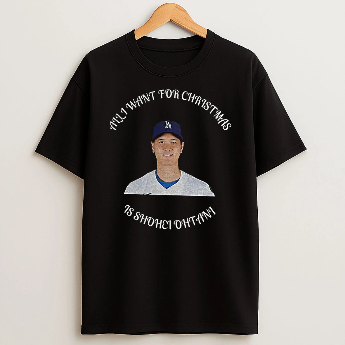 Shohei Ohtani Los Angeles Dodgers All I Want For Christmas Tshirt Hoodie
