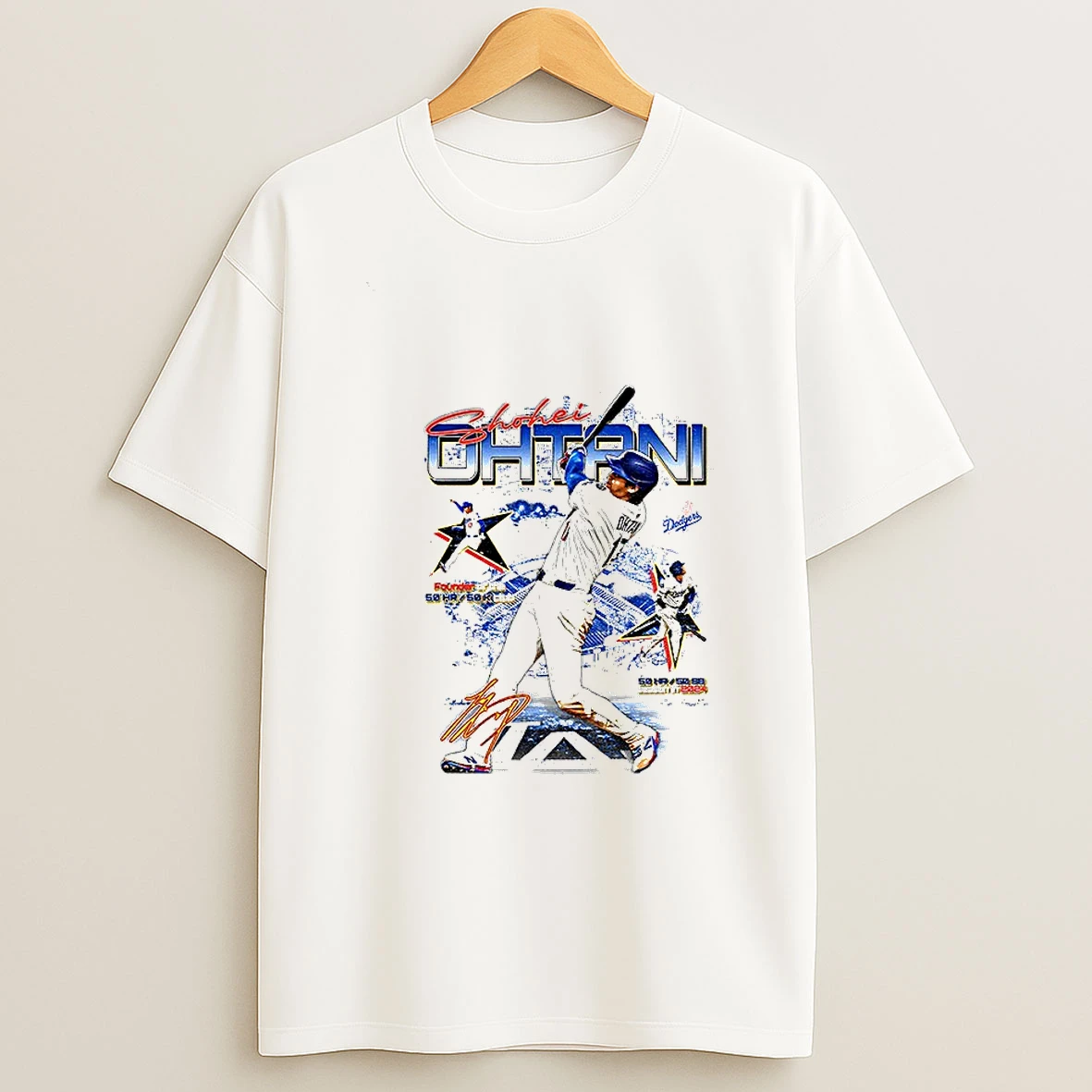 Shohei Ohtani Founder Of The 50hr 50k Club Los Angeles Dodgers Mlb Baseball World Series Graphic Tshirt Hoodie