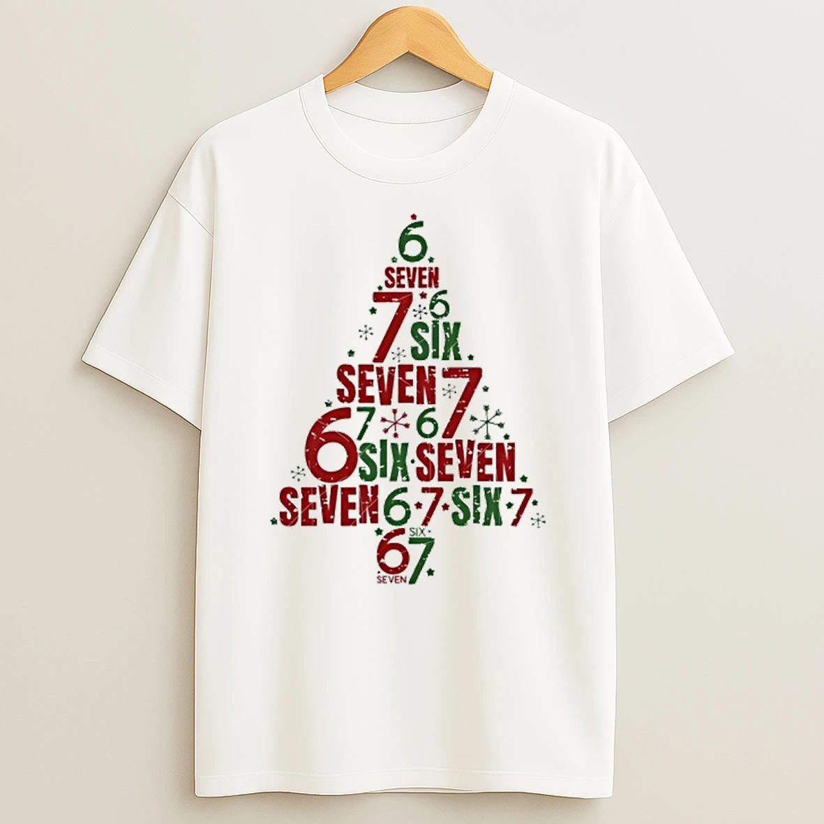 Six Seven Christmas Tree 67 Meme 6 7 Tshirt Hoodie