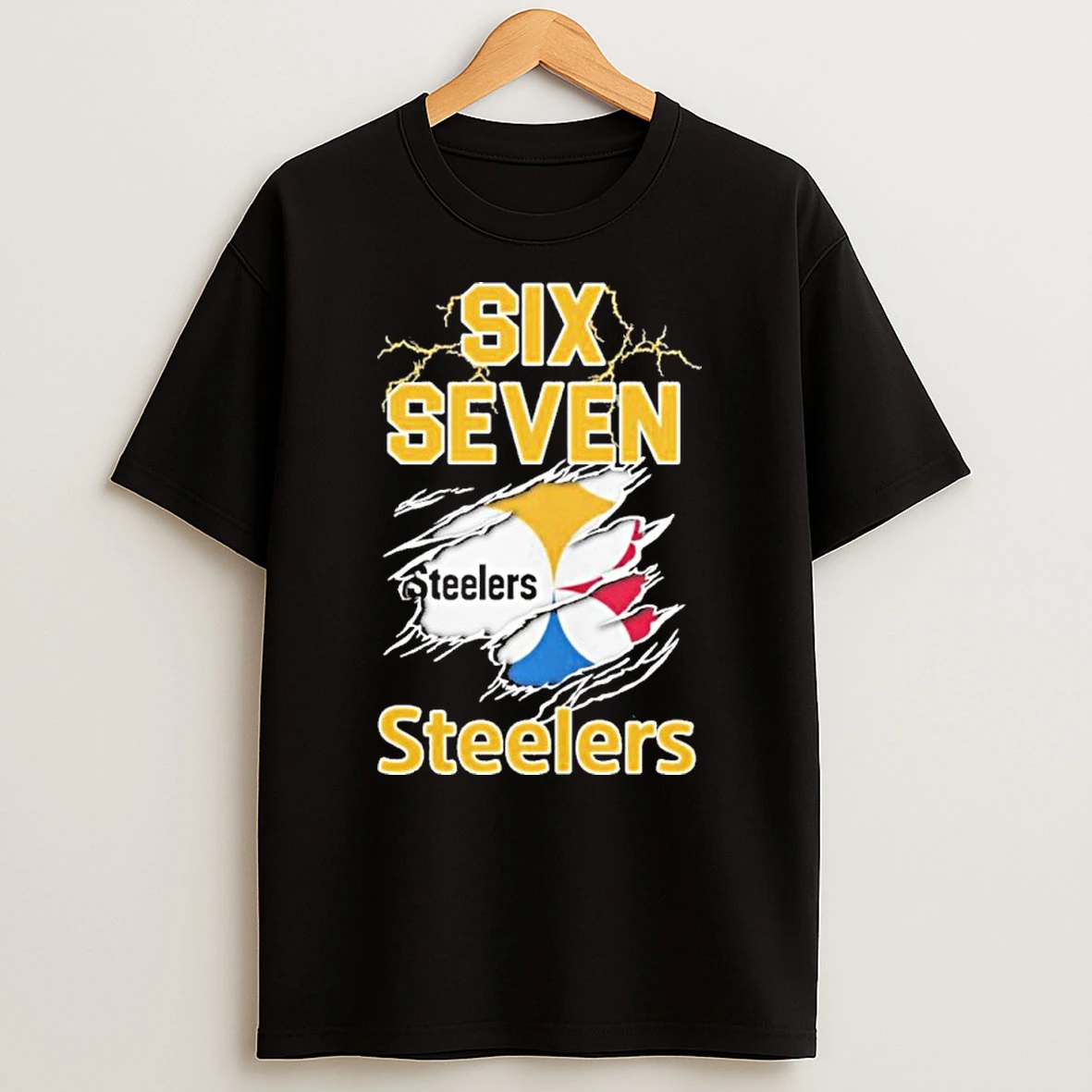 Six Seven Steelers Logo Vintage Tshirt Hoodie