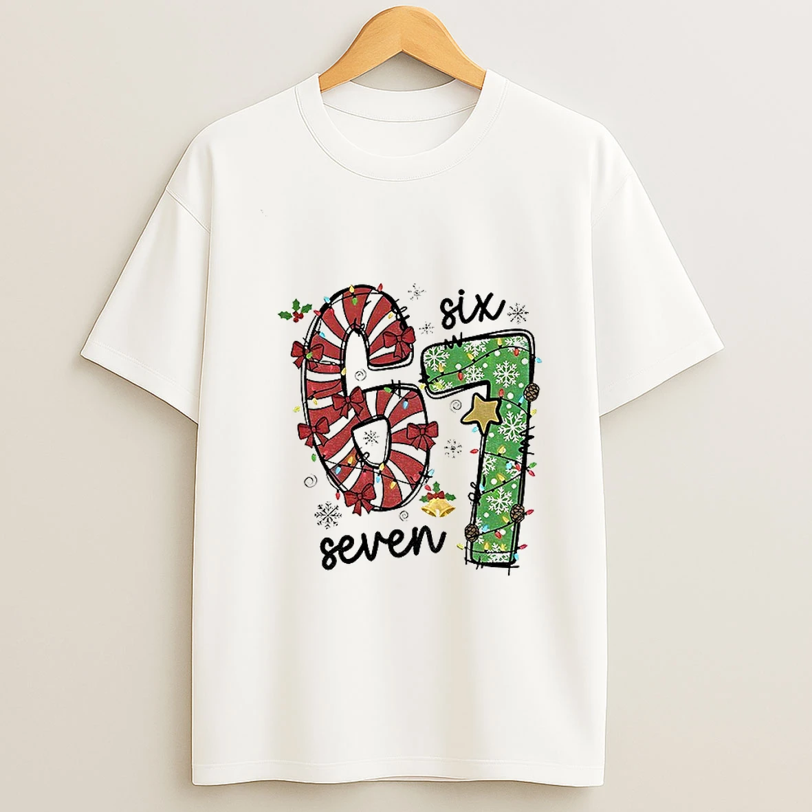 Six And Seven Funny 67 Merry Christmas 2025 Tshirt Hoodie
