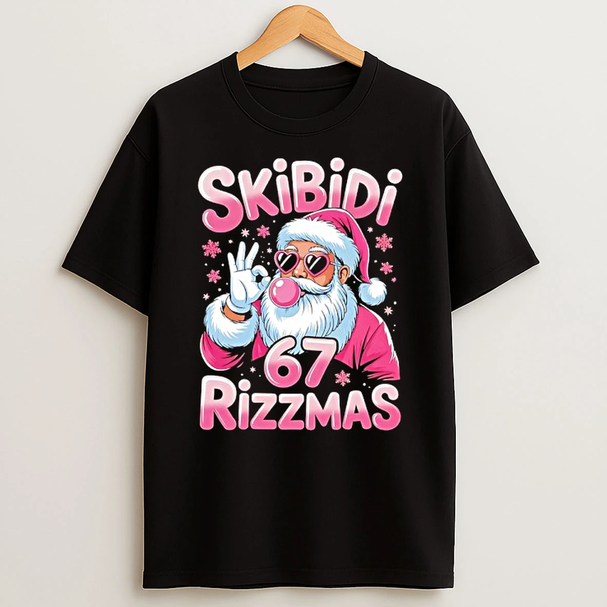 Skibidi 67 Rizzmas Christmas Santa Tshirt Hoodie