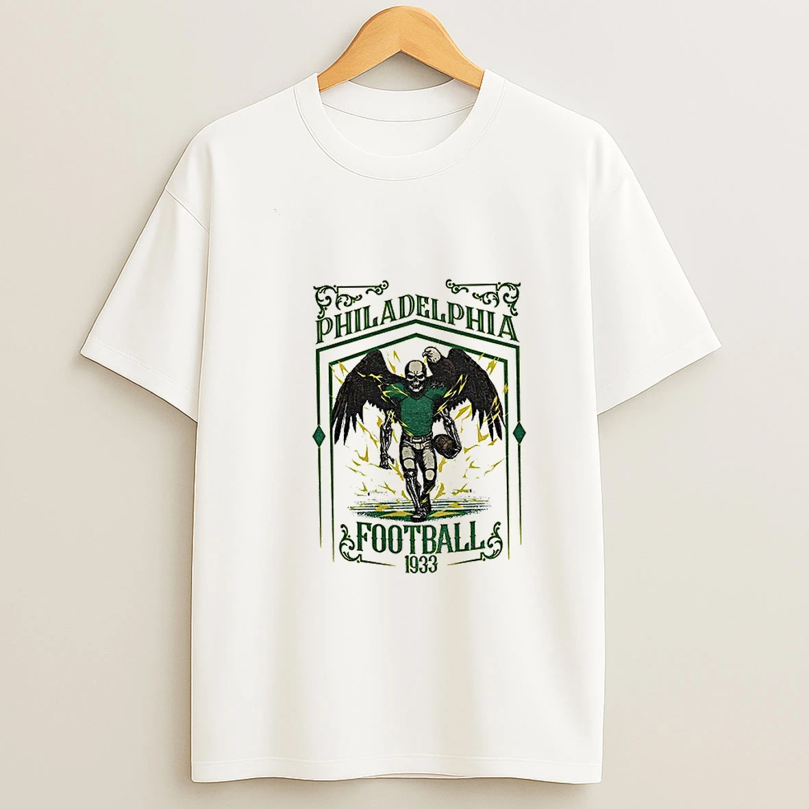 Skull Philadelphia Eagles Football 1933 Game Day Tshirt Hoodie