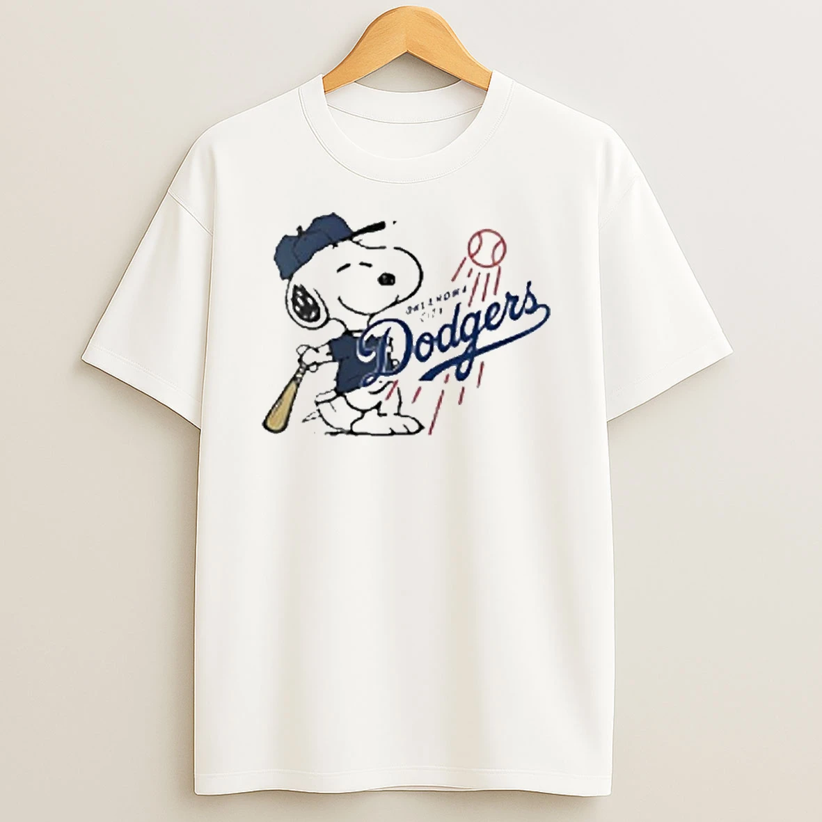 Snoopy 2025 Los Angeles Dodgers Logo Tshirt Hoodie