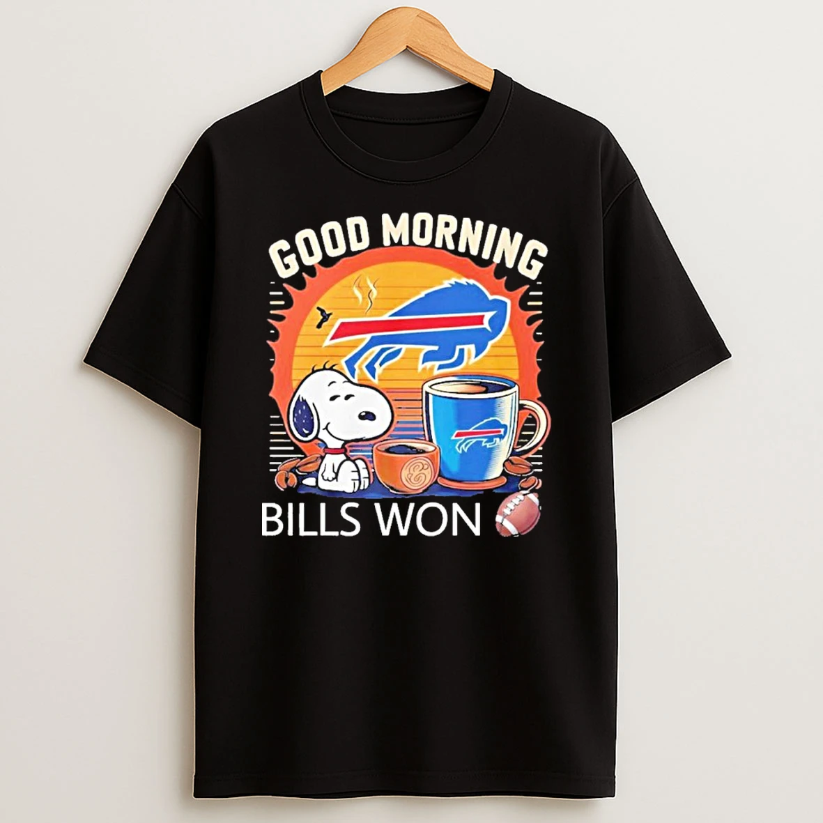 Snoopy Buffalo Bills Good Morning Bills Won Vintage Tshirt Hoodie