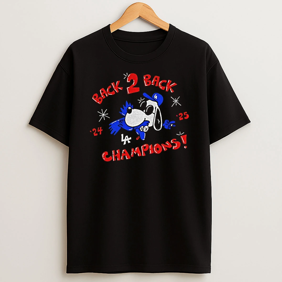 Snoopy La Dodgers Eat Bird Toronto Blue Jays Back 2 Back Champions 24 25 Tshirt Hoodie