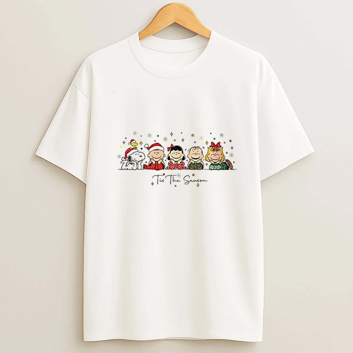 Snoopy Tis The Season Cartoon Dog And Friend Christmas Tshirt Hoodie