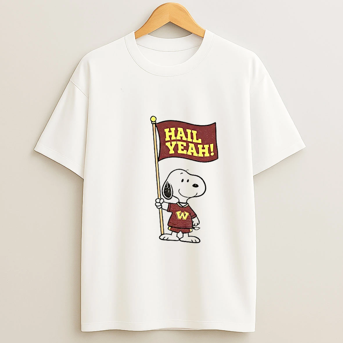 Snoopy Washington Commanders Football Hail Yeah Cartoon Tshirt Hoodie