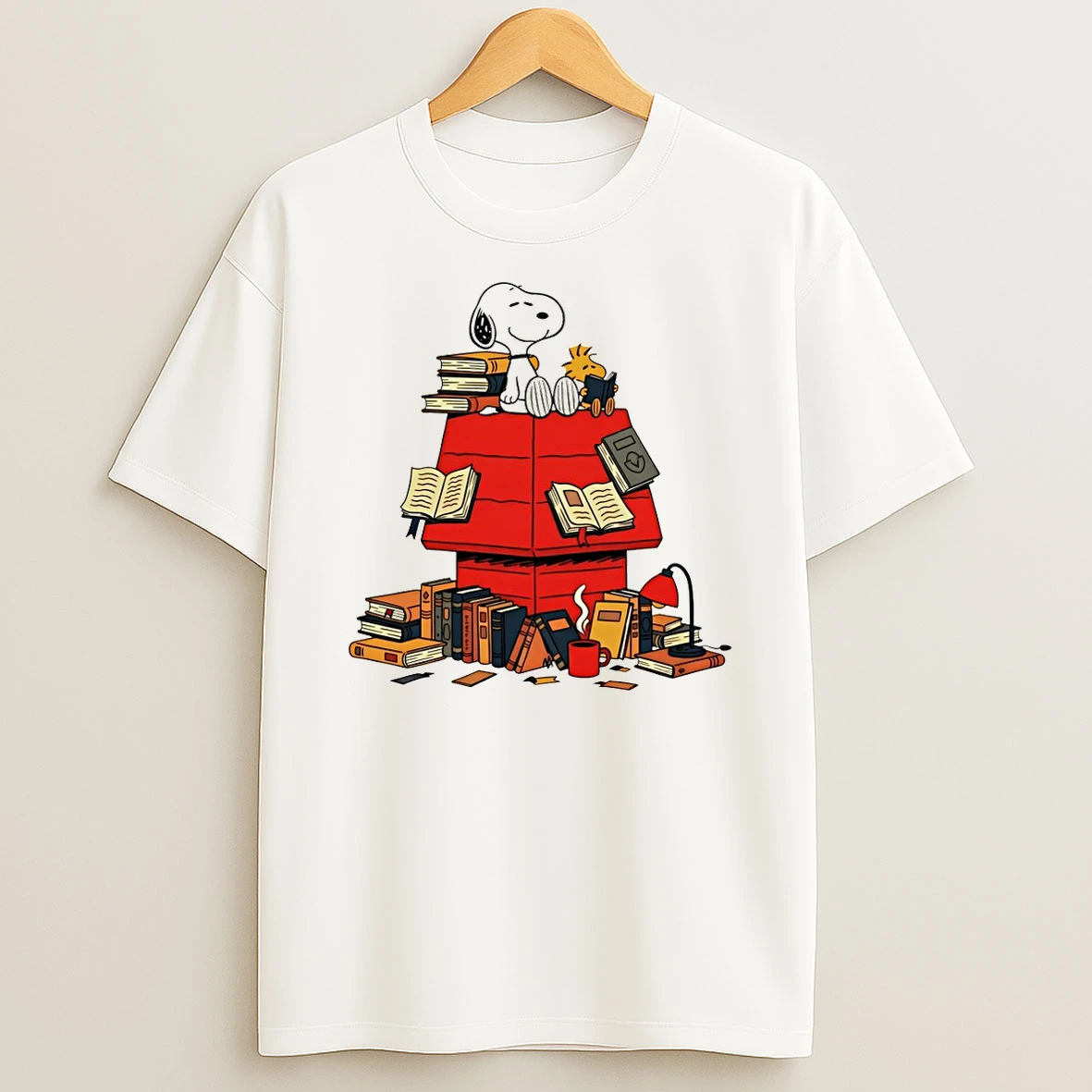 Snoopy And Woodstock Peanuts Reading Book Lover Back To Schools Tshirt Hoodie