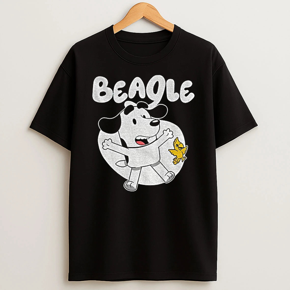 Snoopy And Woodstock In The Style Of Bluey Beagle Dog Children Animation Tshirt Hoodie