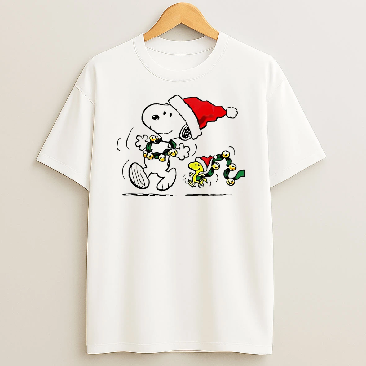 Snoopy And Woodstock Snowball Fight Merry Christmas Tshirt Hoodie