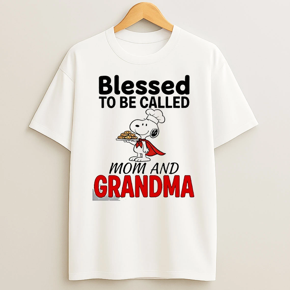 Snoopy Blessed To Be Called Mom And Grandma Circle Tshirt Hoodie