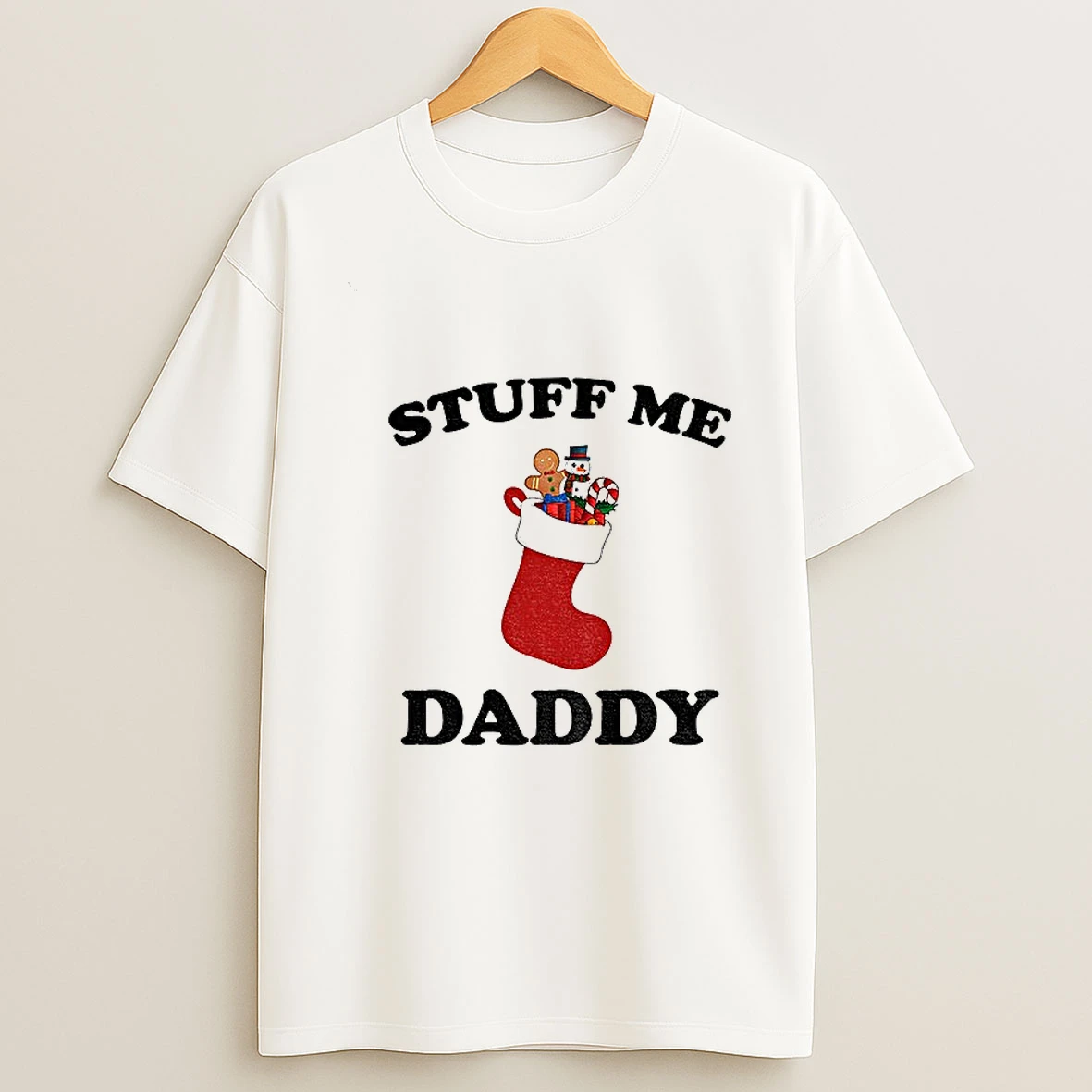 Sock Stuff Me Daddy Merry Christmas 2025 Tshirt Hoodie