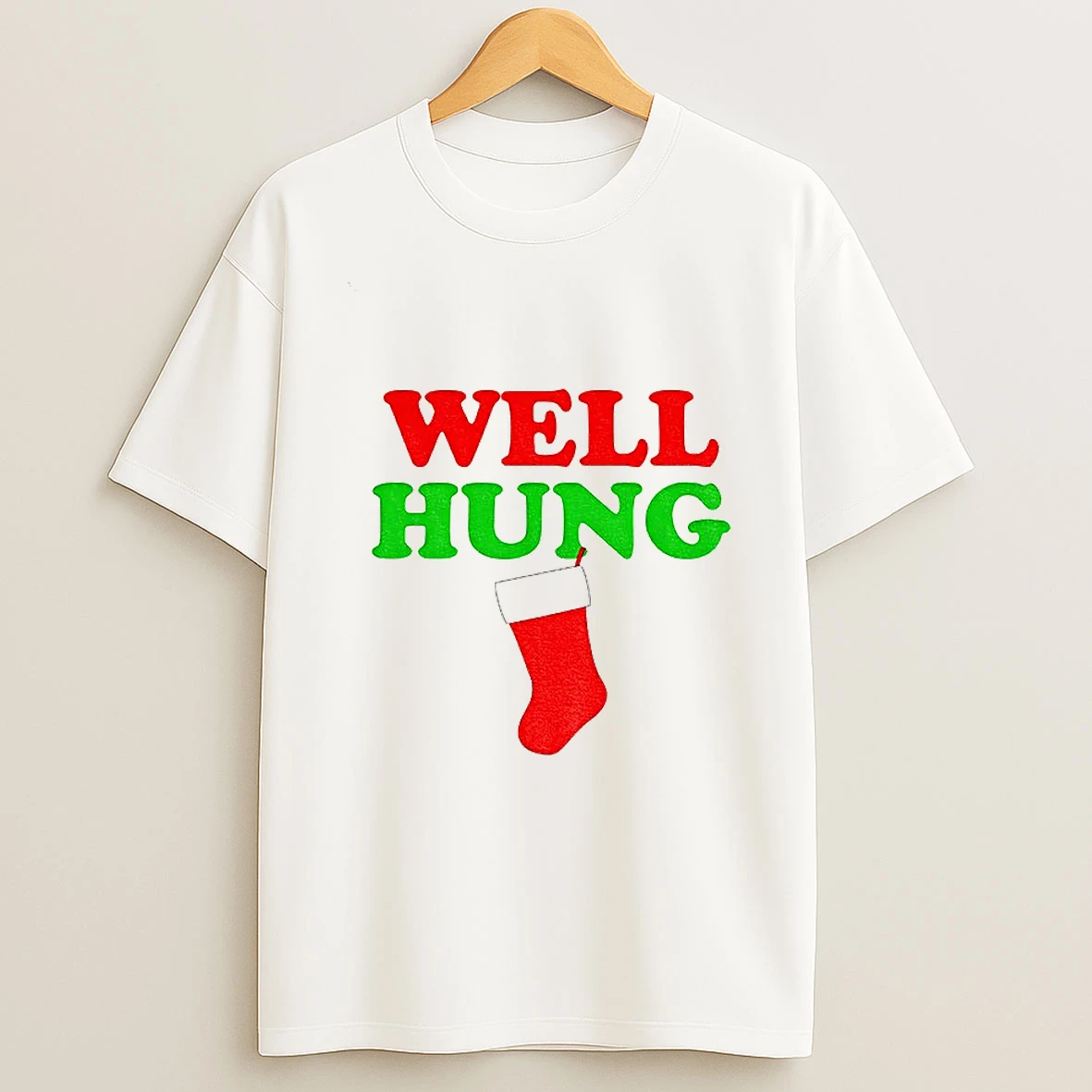 Sock Well Hung Merry Christmas 2025 Tshirt Hoodie