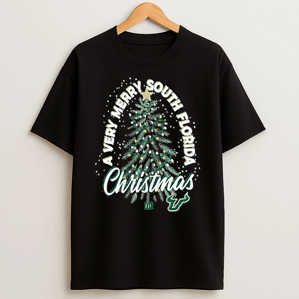 South Florida Bulls Christmas Tree Holiday Tshirt Hoodie