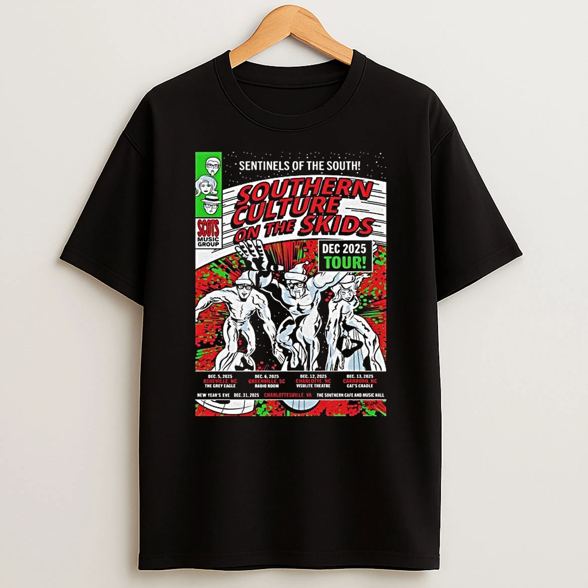 Southern Culture On The Skids December 6 2025 Greenville Sc Tshirt Hoodie