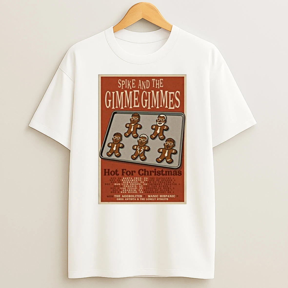 Spike And The Gimme Gimmes Hot For Christmas 2025 Shows Tshirt Hoodie